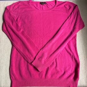 Baciano by Bacci Pink Long Sleeve Lightweight Sweater Size Medium Made in USA